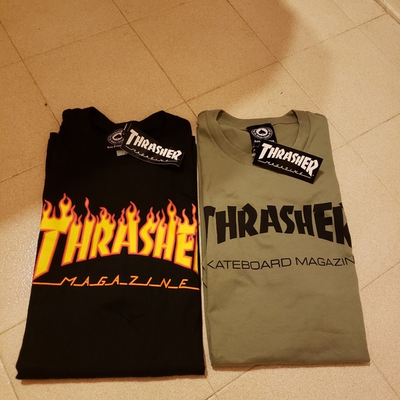 Thrasher "Black Flames & Green" Bundle - Picture 1 of 2